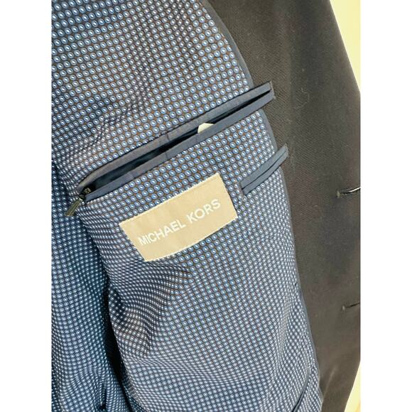 Men's Michael Kors Navy Suit Jacket/Blazer/Sportscoat Size 48R Business - Picture 2 of 8